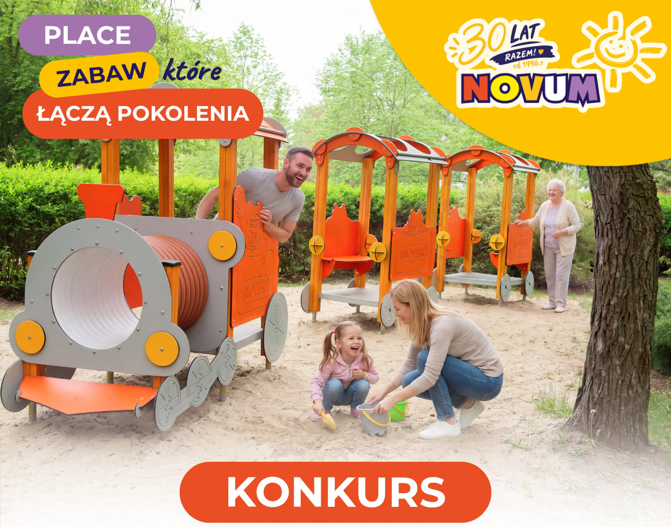 Place zabaw które łączą pokolenia – Konkurs Novum